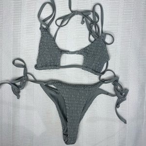 TWO PIECE GREY BIKINI